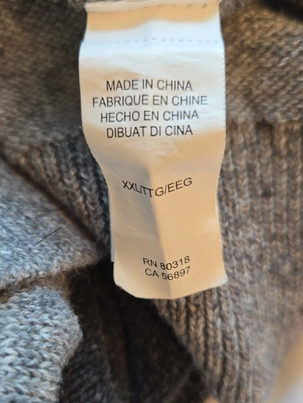 Lucky Brand Gray Two-Tone Raglan Pullover